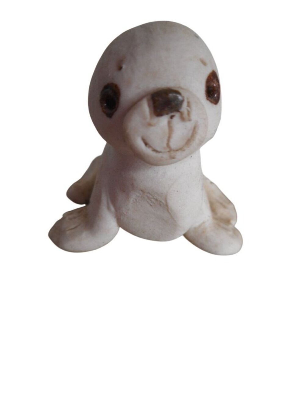 Vintage handmade 1960S Seal Sea Lion on Rock Clay Pottery - Picture 5 of 7